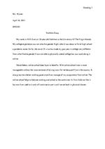 Portfolio Essay_DG